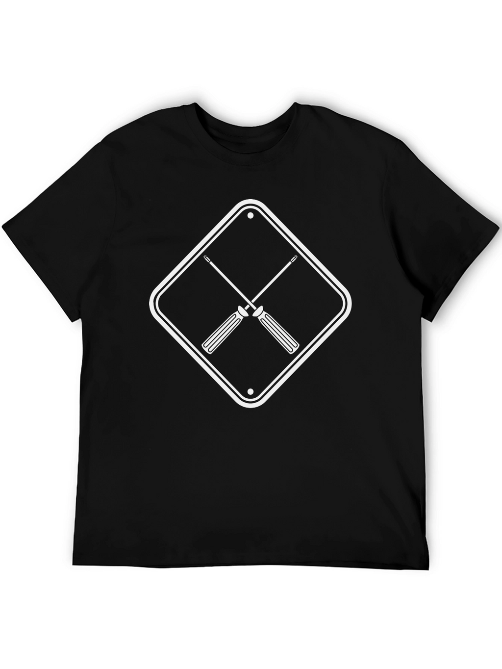 Crossed Screwdrivers Graphic Tee - Black