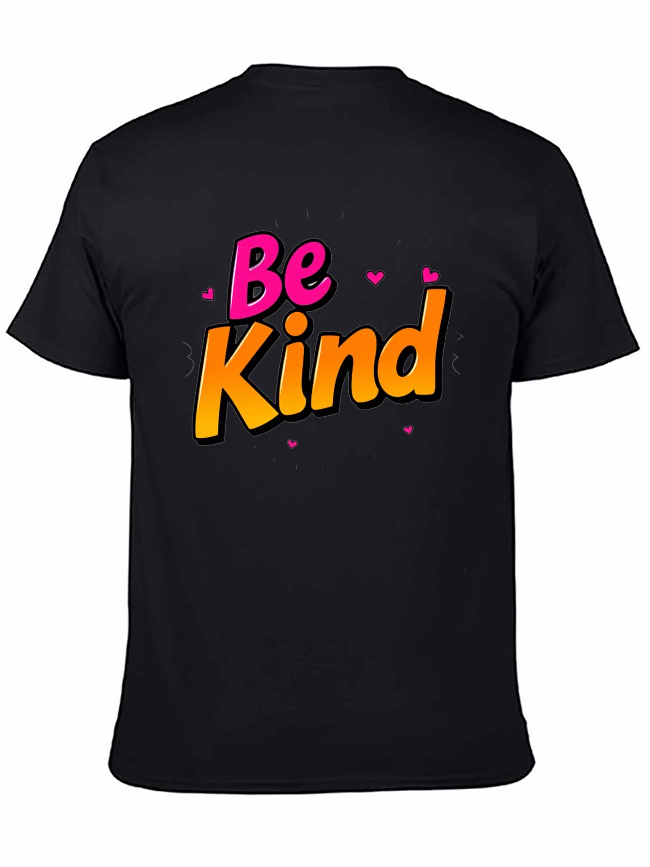 Be Kind Black T-Shirt - Positive Message Tee