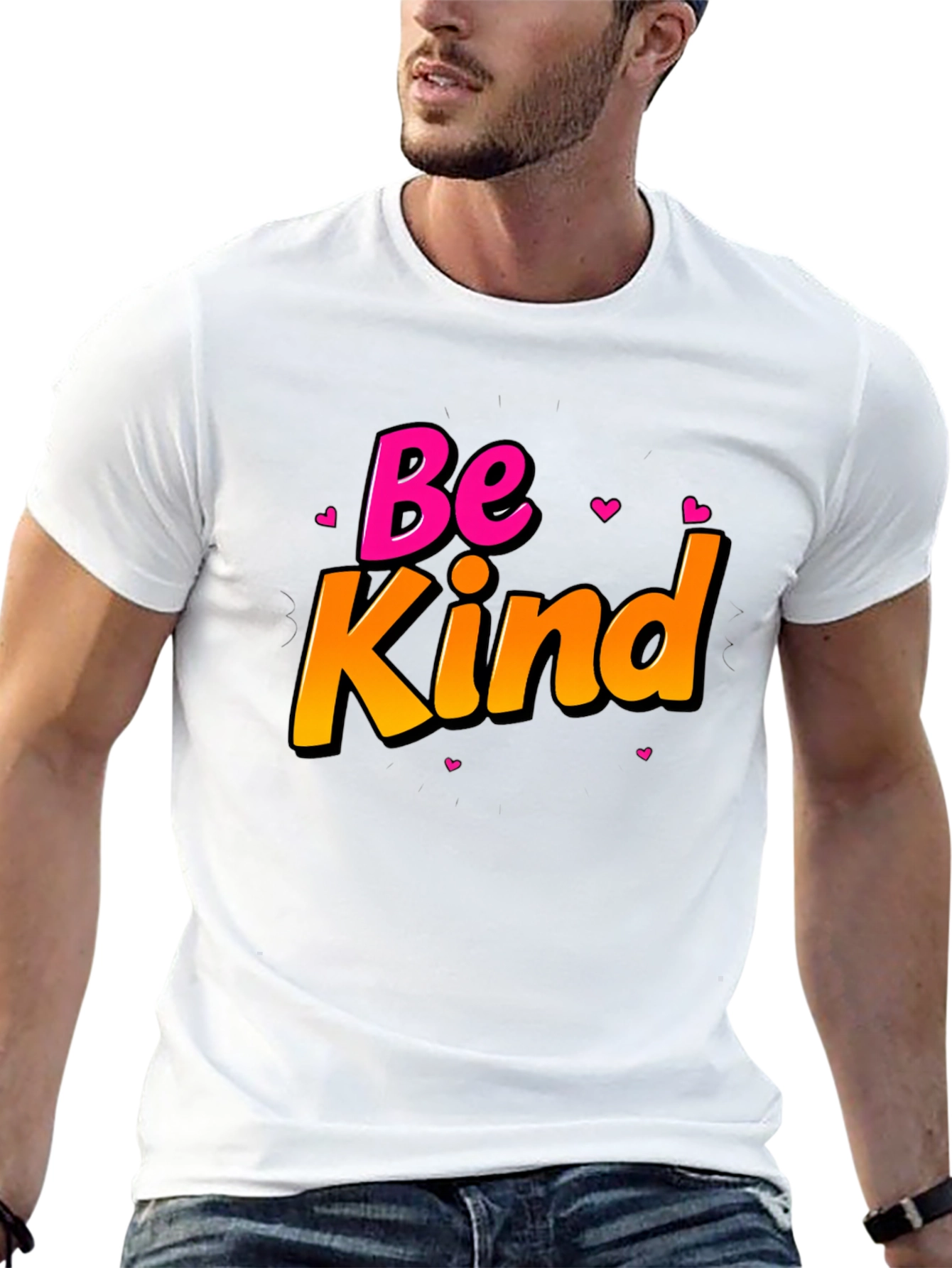 Be Kind Black T-Shirt - Positive Message Tee