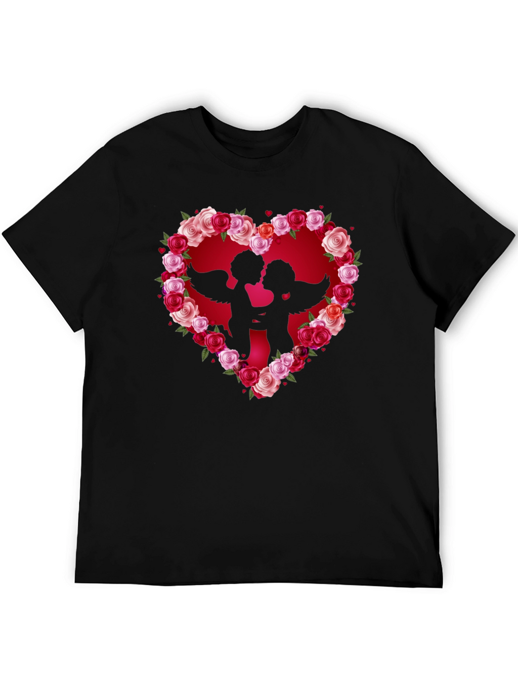 Cupid Heart Roses T-Shirt
