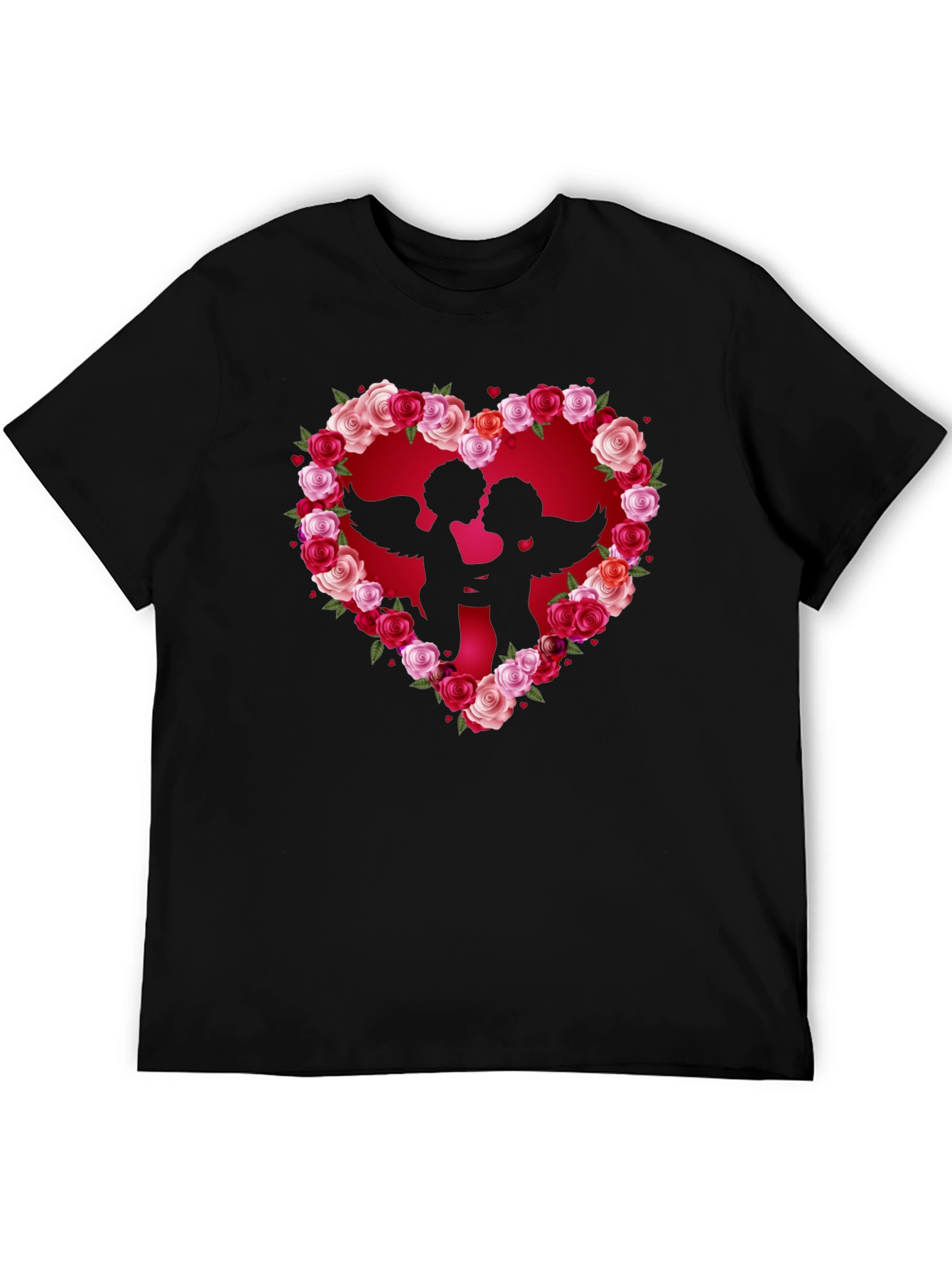 Cupid Heart Roses T-Shirt