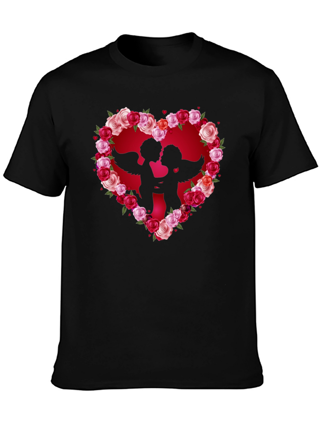 Cupid Heart Roses T-Shirt
