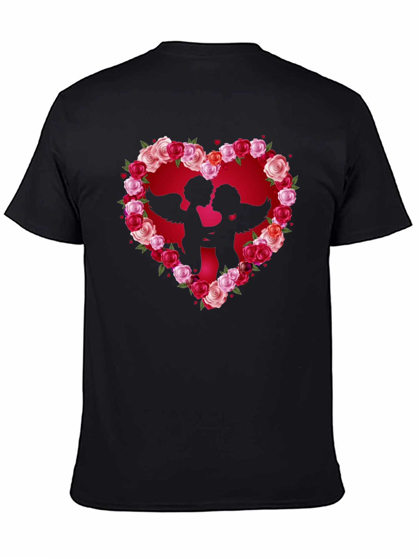 Cupid Heart Roses T-Shirt