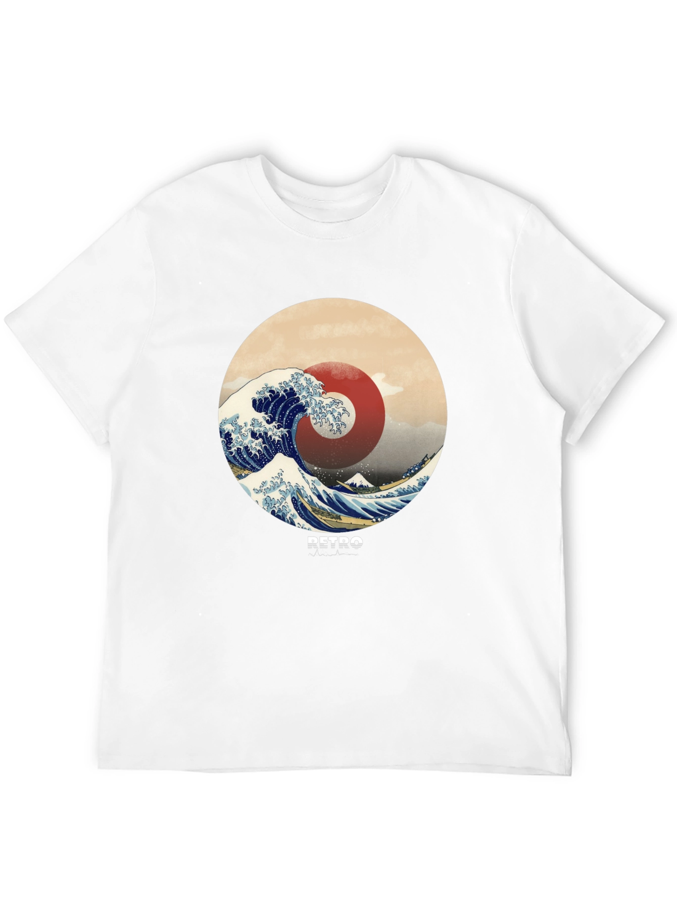 Retro Wave Graphic Tee - Stylish Casual Comfort