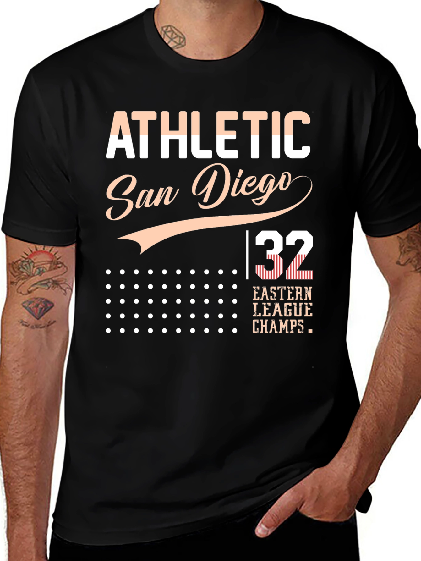 Athletic San Diego 32 Eastern League Champs T-Shirt