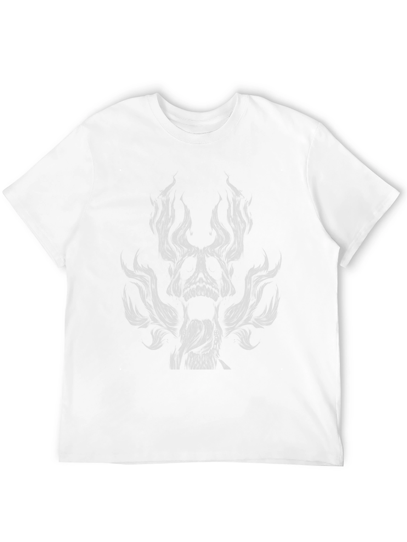 Dark Graphic Tee - Twisted Skull Design