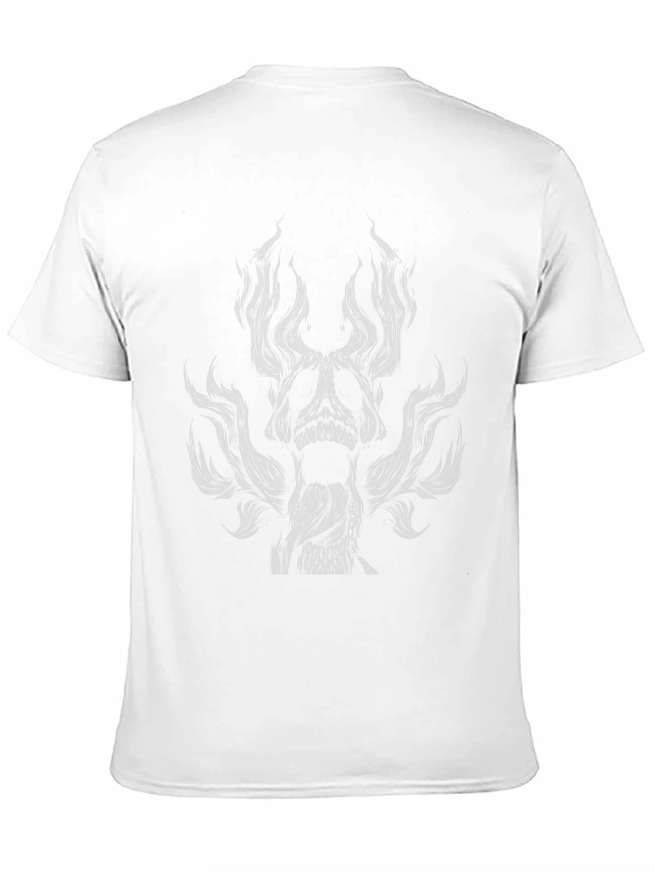 Dark Graphic Tee - Twisted Skull Design