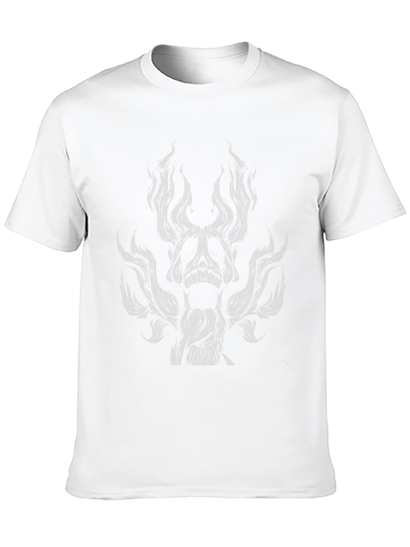 Dark Graphic Tee - Twisted Skull Design