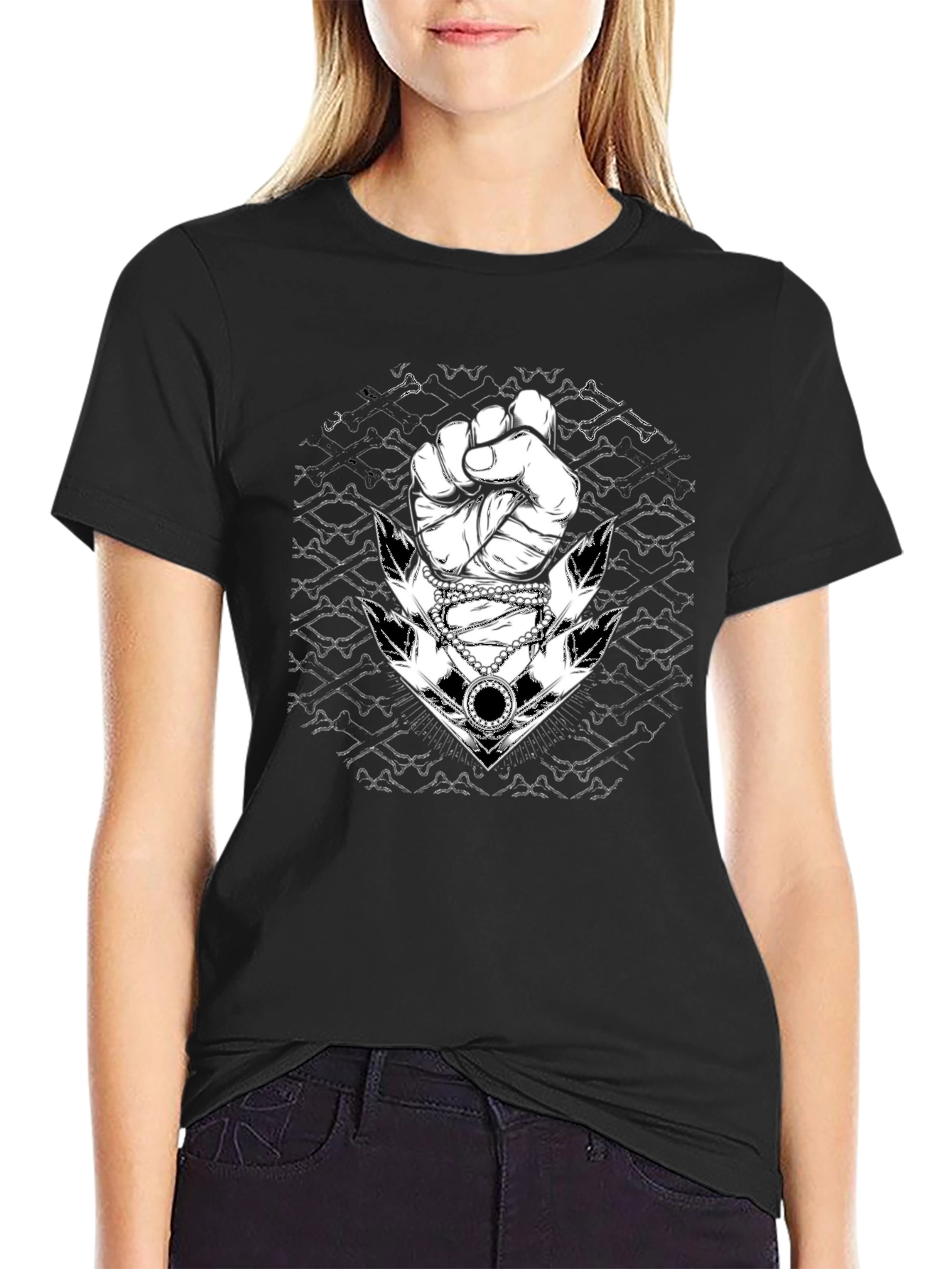 Fist and Anchor Graphic Tee