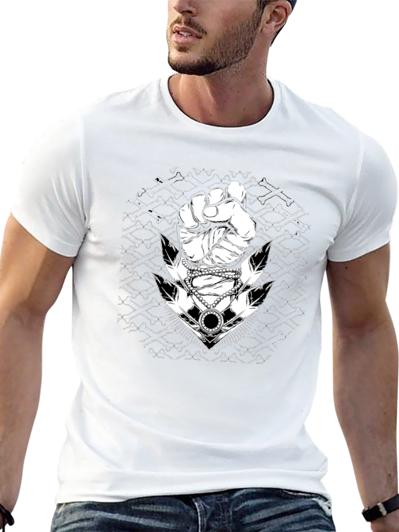 Fist and Anchor Graphic Tee