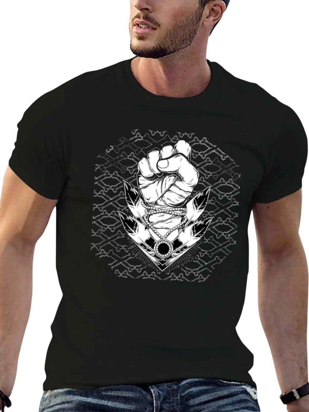 Fist and Anchor Graphic Tee