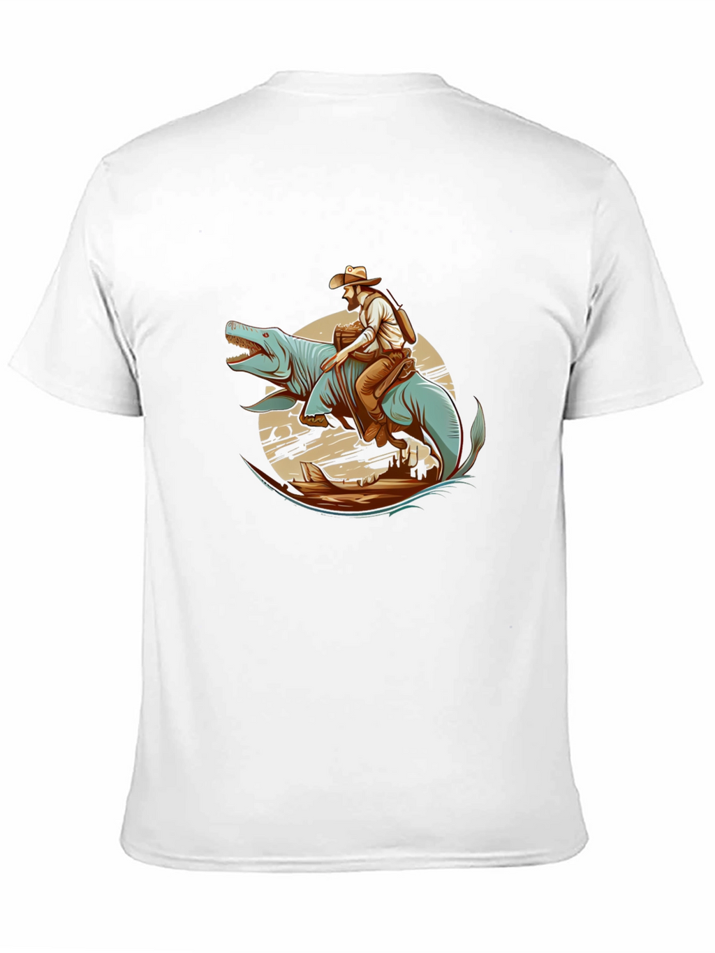 Dino Cowboy Graphic Tee - Western Fun