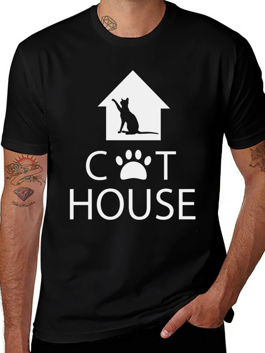 Cat House Graphic Tee