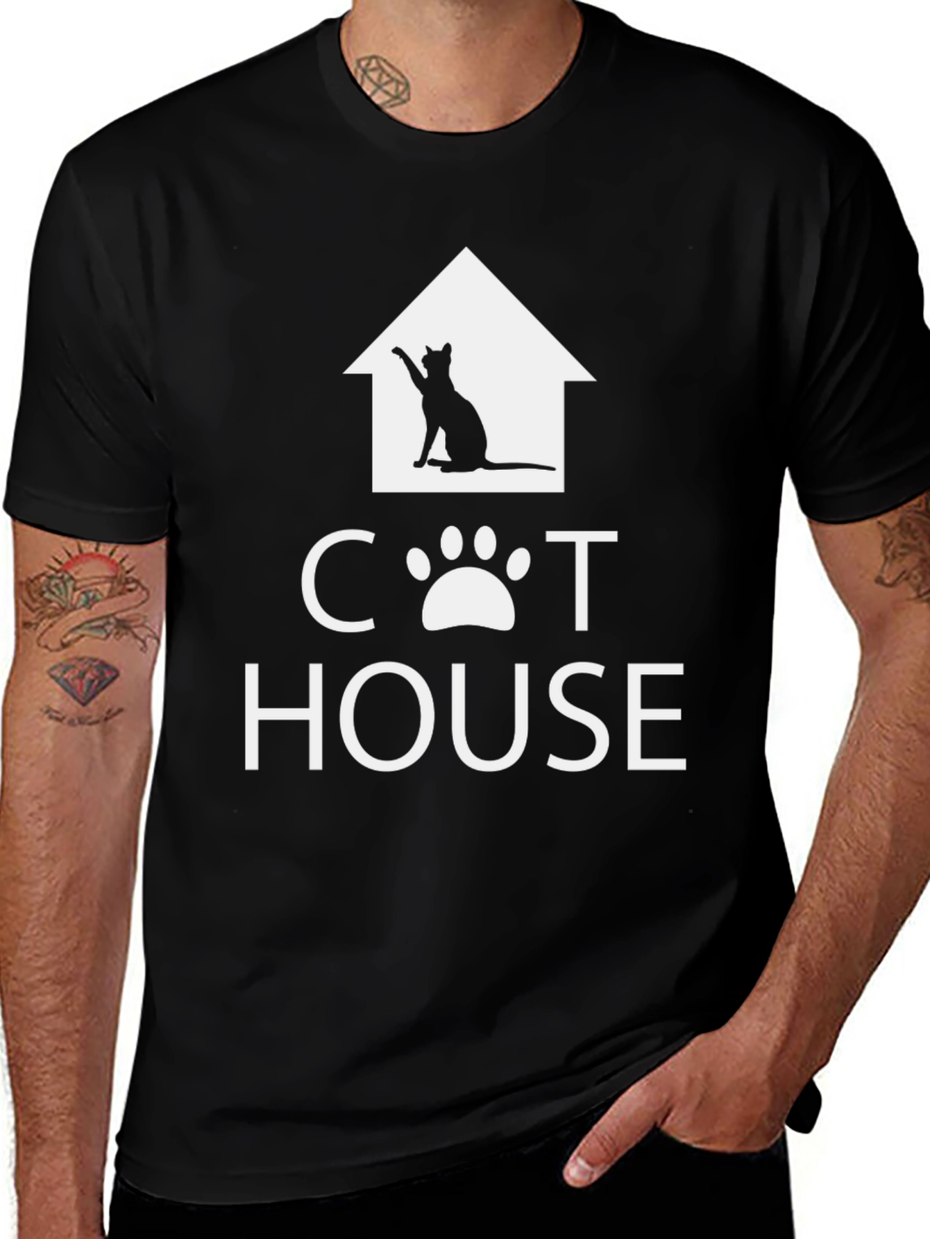 Cat House Graphic Tee