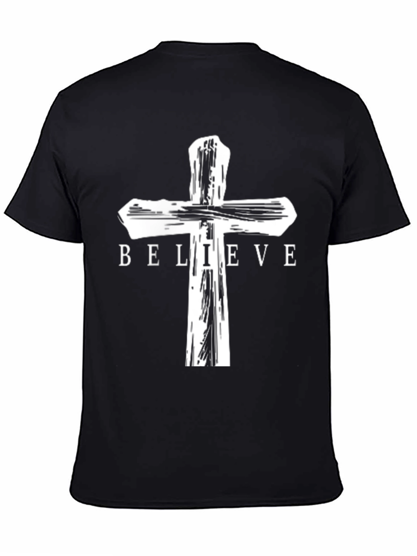 Believe Cross Graphic Tee - Christian Apparel