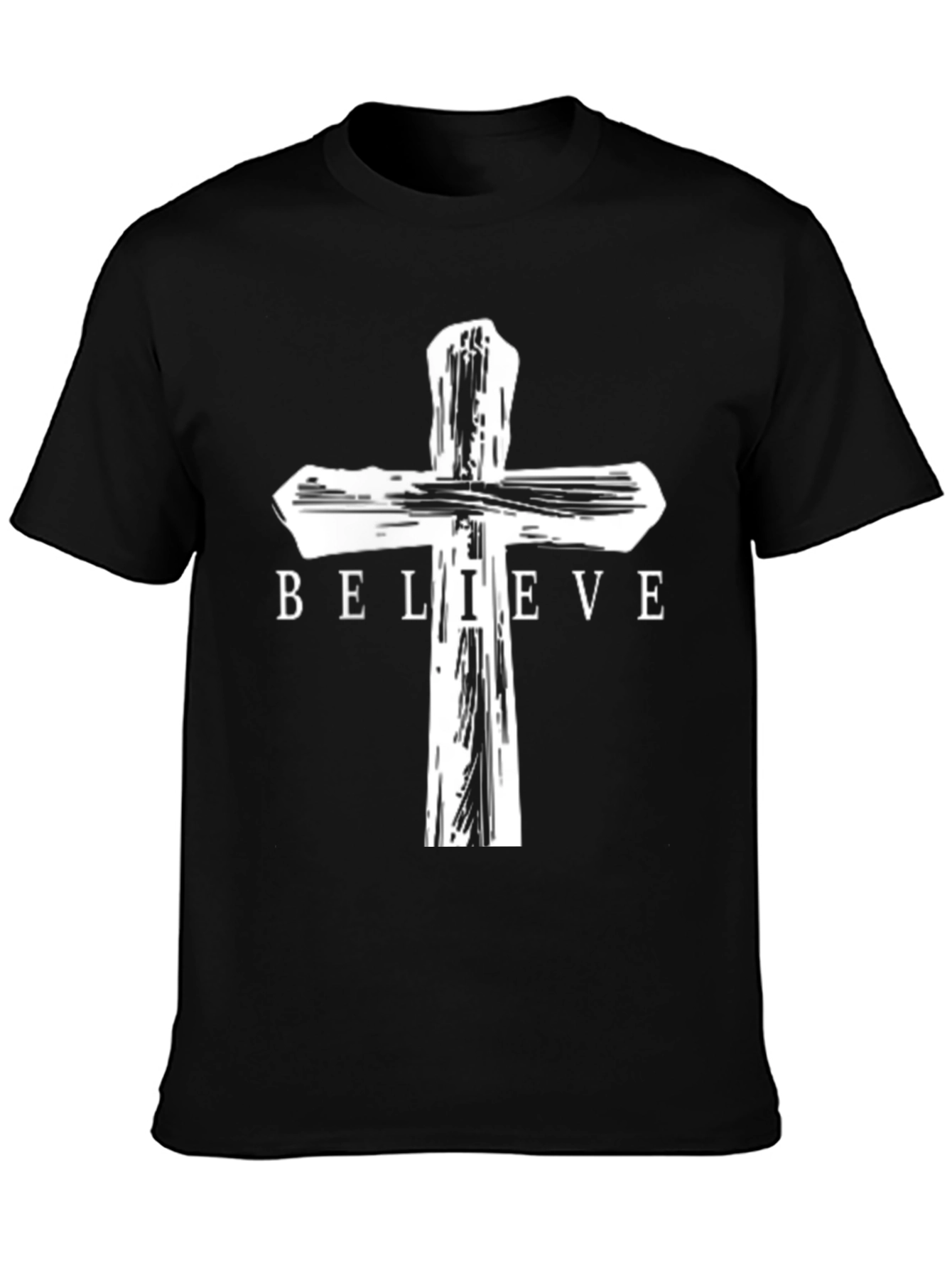 Believe Cross Graphic Tee - Christian Apparel
