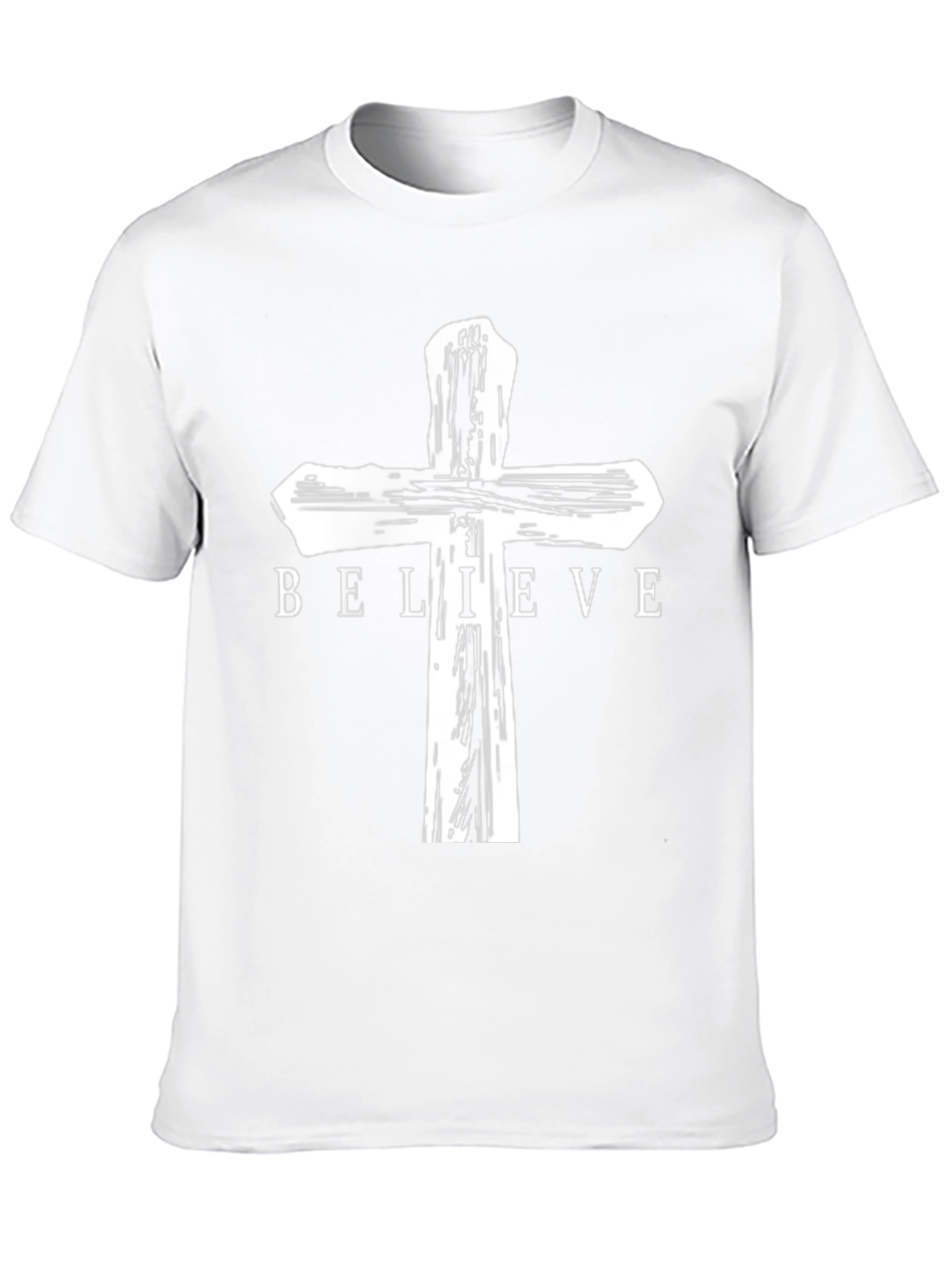 Believe Cross Graphic Tee - Christian Apparel