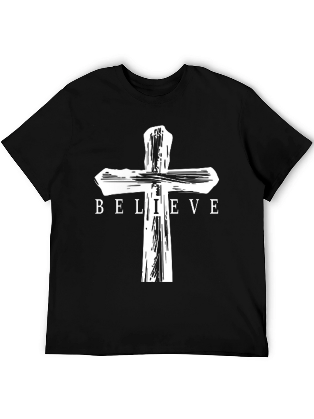 Believe Cross Graphic Tee - Christian Apparel
