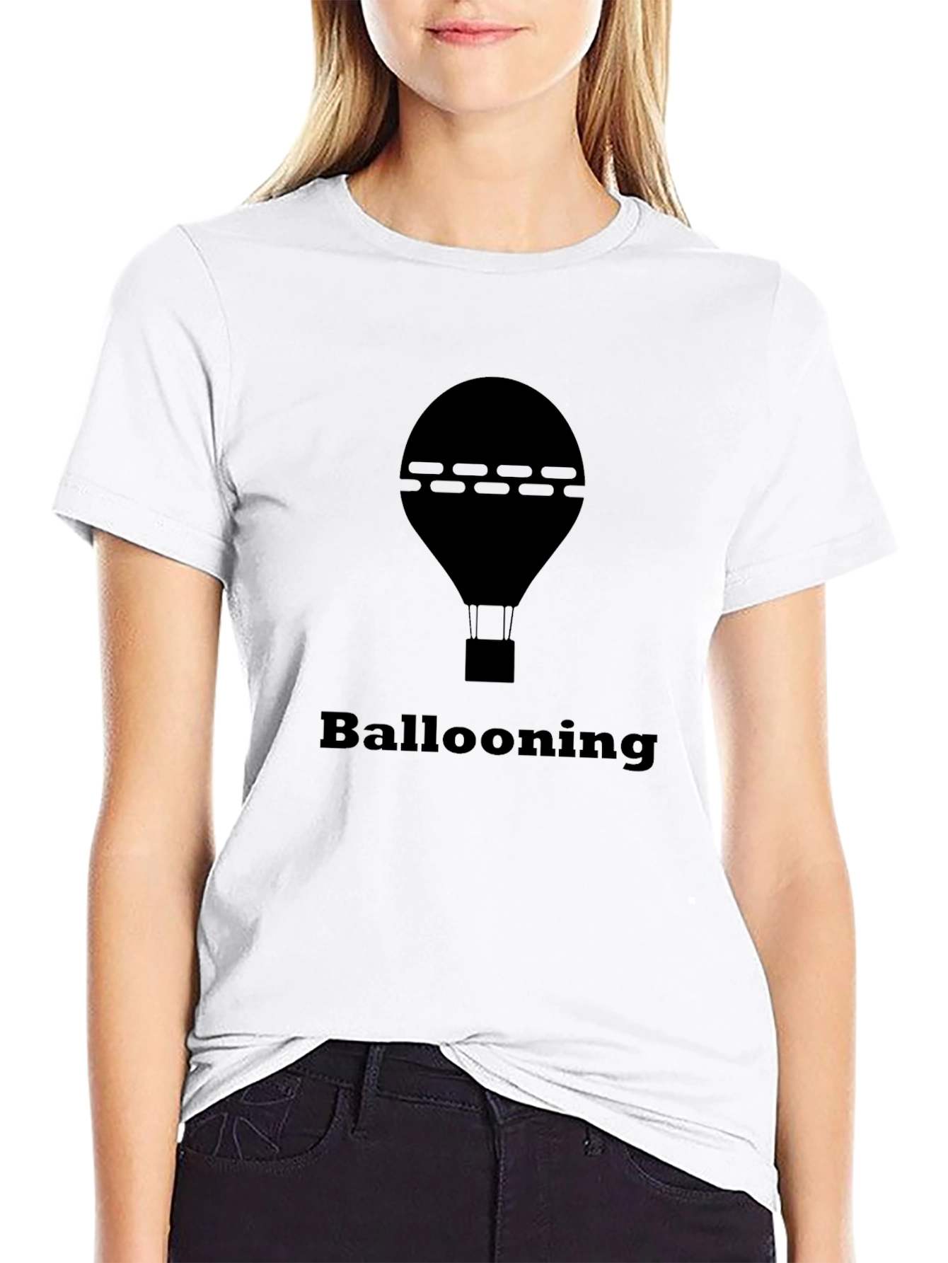 Black Ballooning T-Shirt