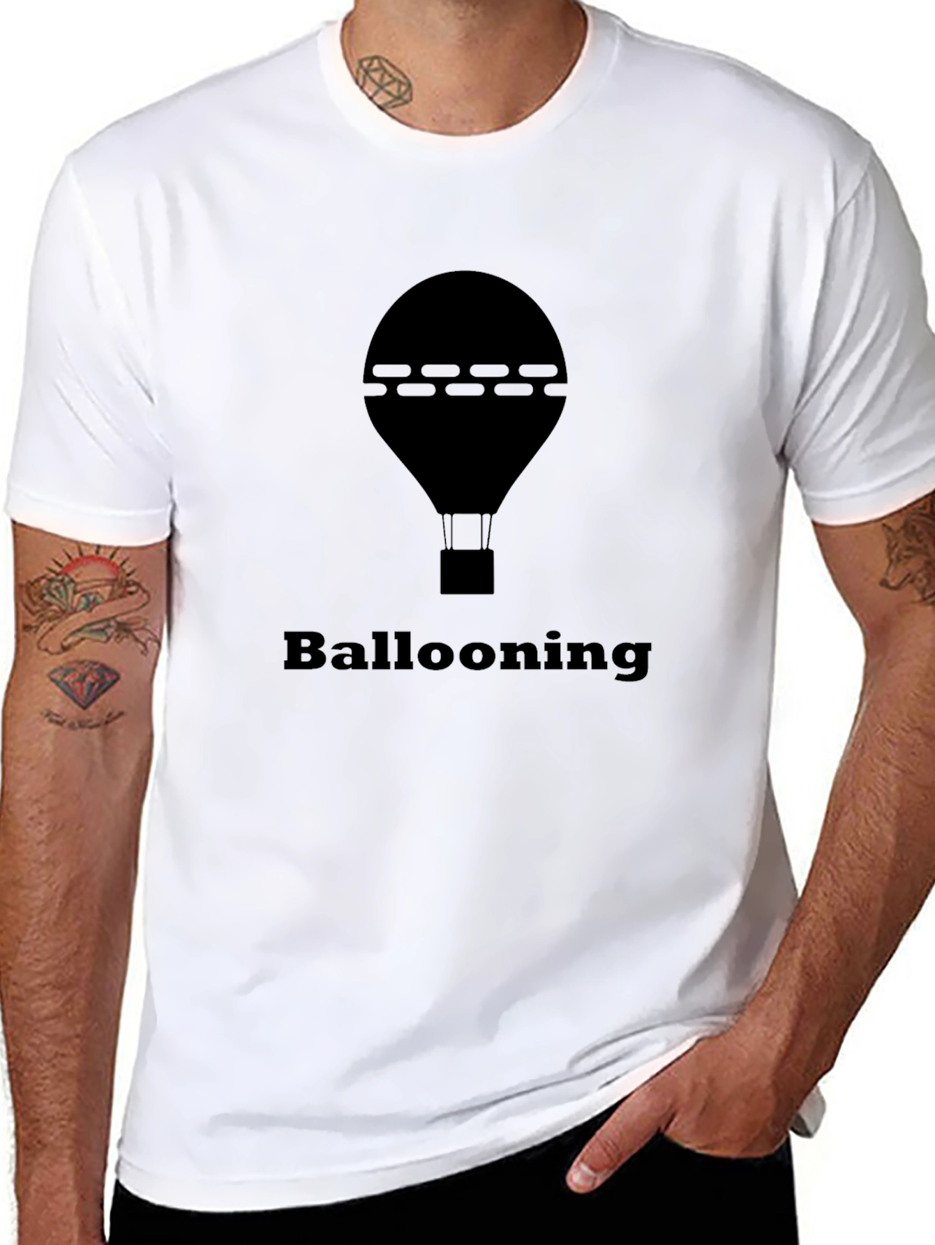Black Ballooning T-Shirt