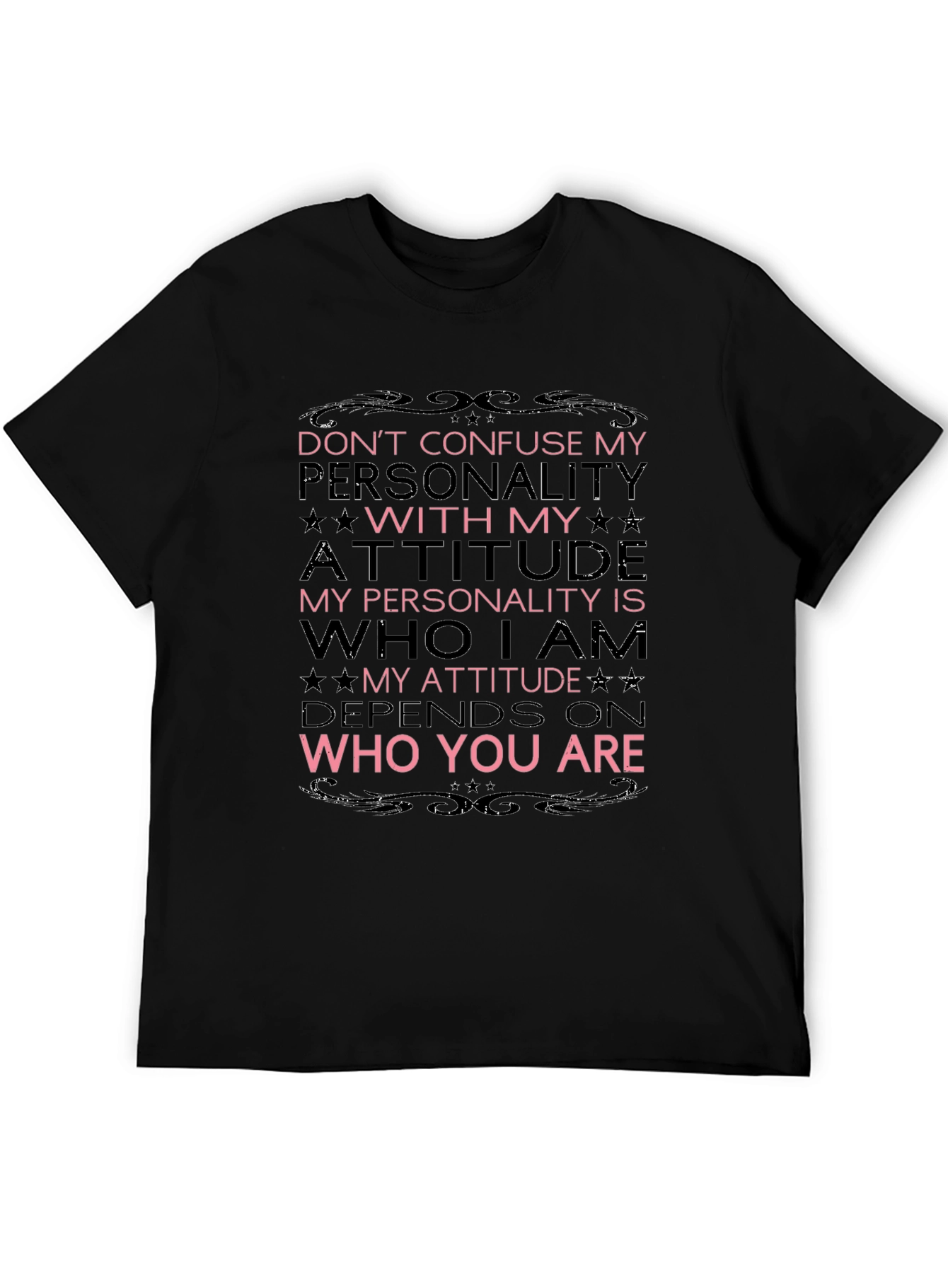 Attitude and Personality Graphic T-Shirt