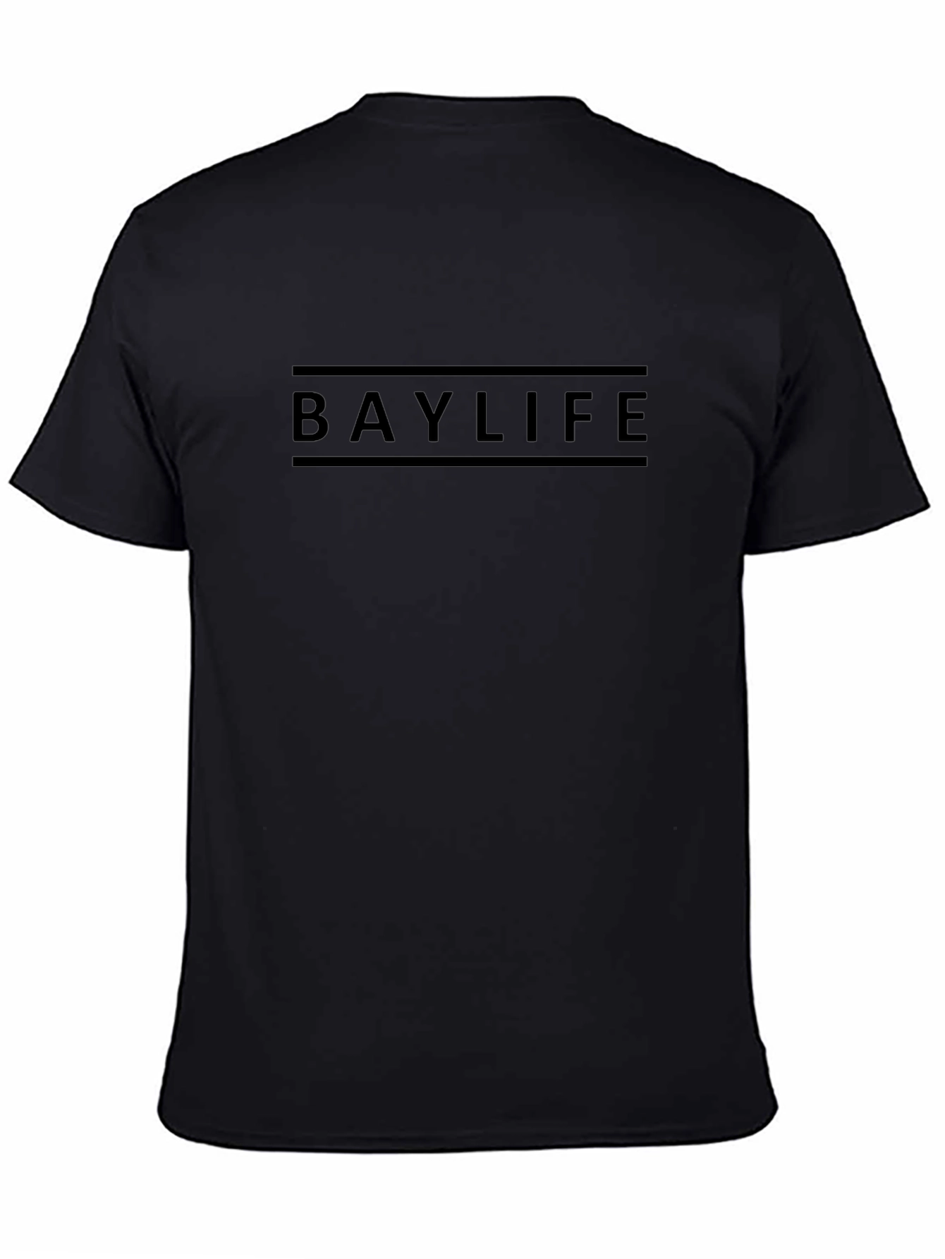 Baylife Black T-Shirt - Minimalist Style