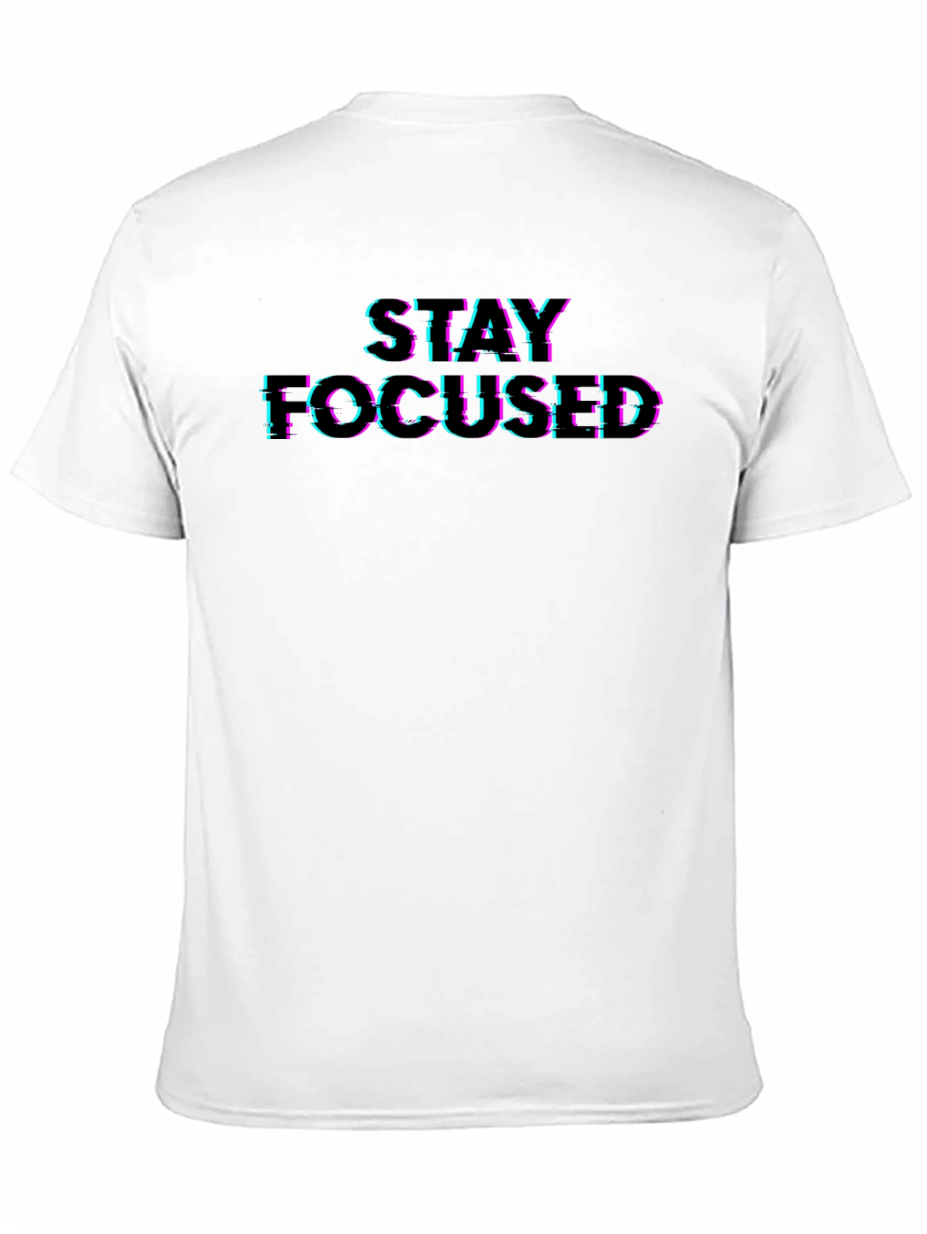 Stay Focused Graphic Tee - Premium Black T-Shirt
