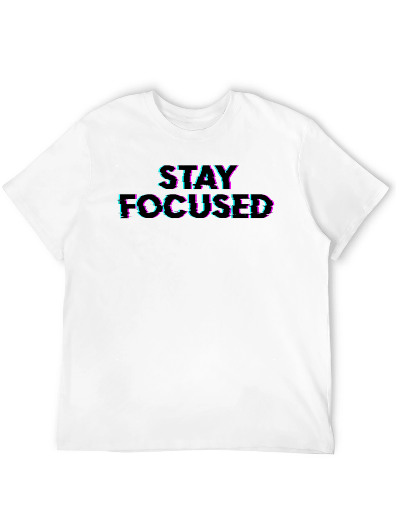Stay Focused Graphic Tee - Premium Black T-Shirt