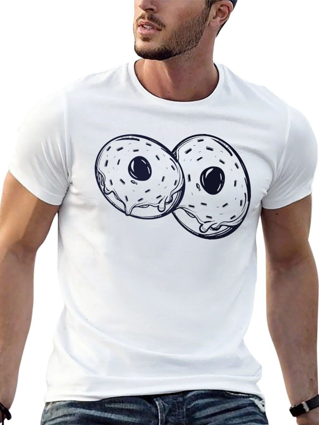 Donut Graphic T-Shirt - Casual Style
