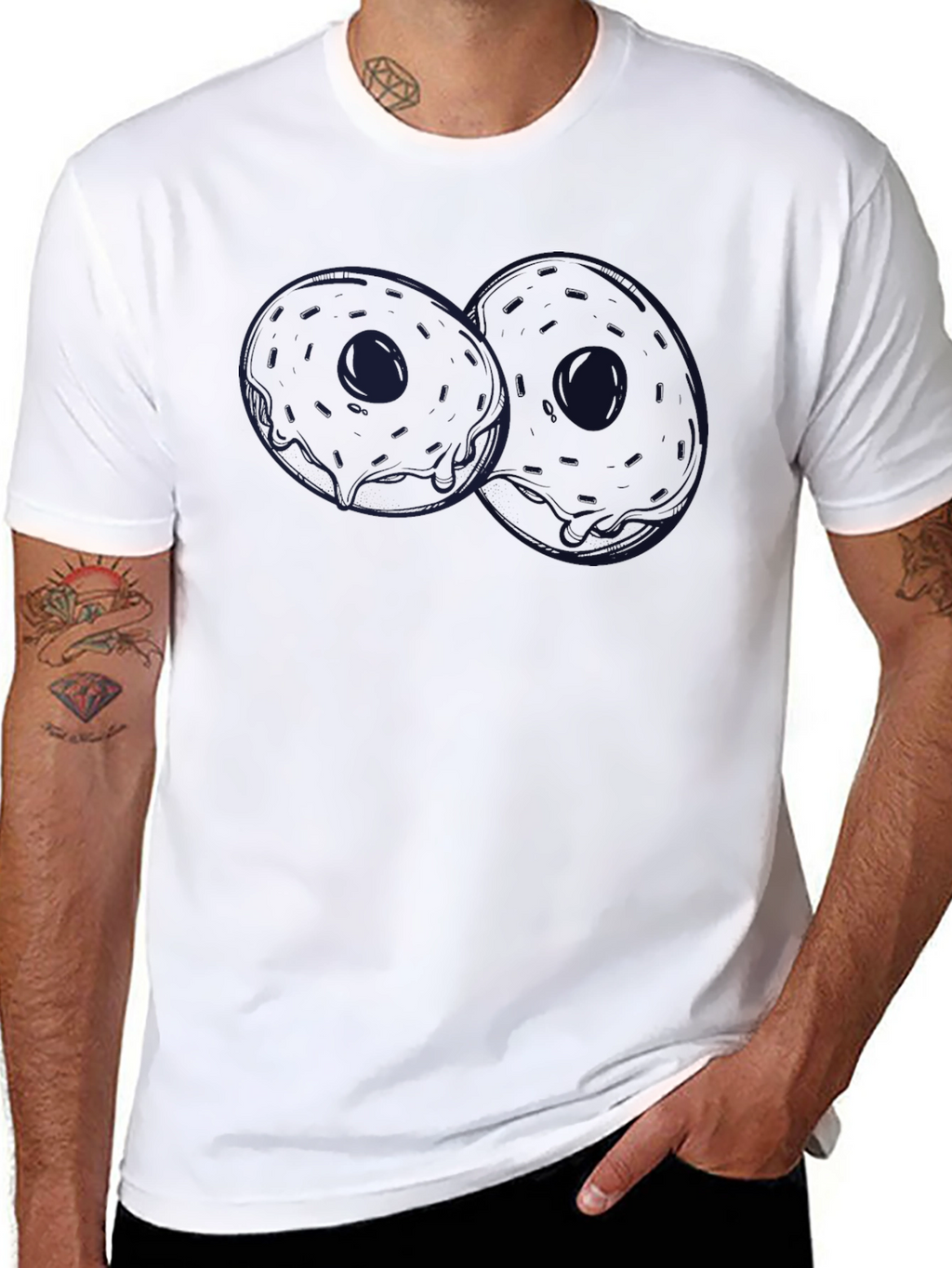 Donut Graphic T-Shirt - Casual Style
