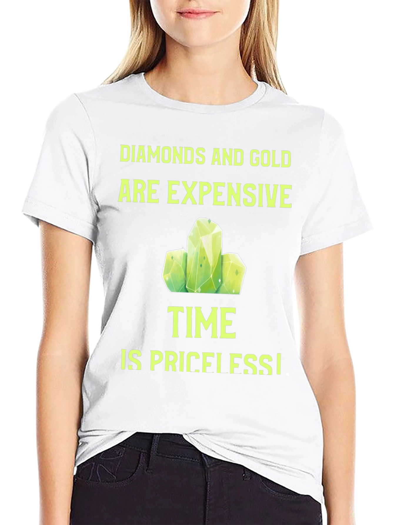 Diamonds and Gold T-Shirt - Time is Priceless!