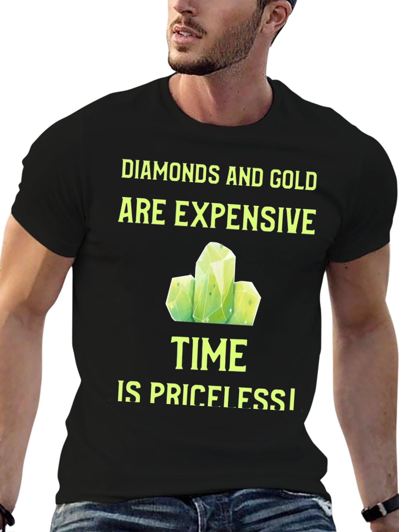 Diamonds and Gold T-Shirt - Time is Priceless!
