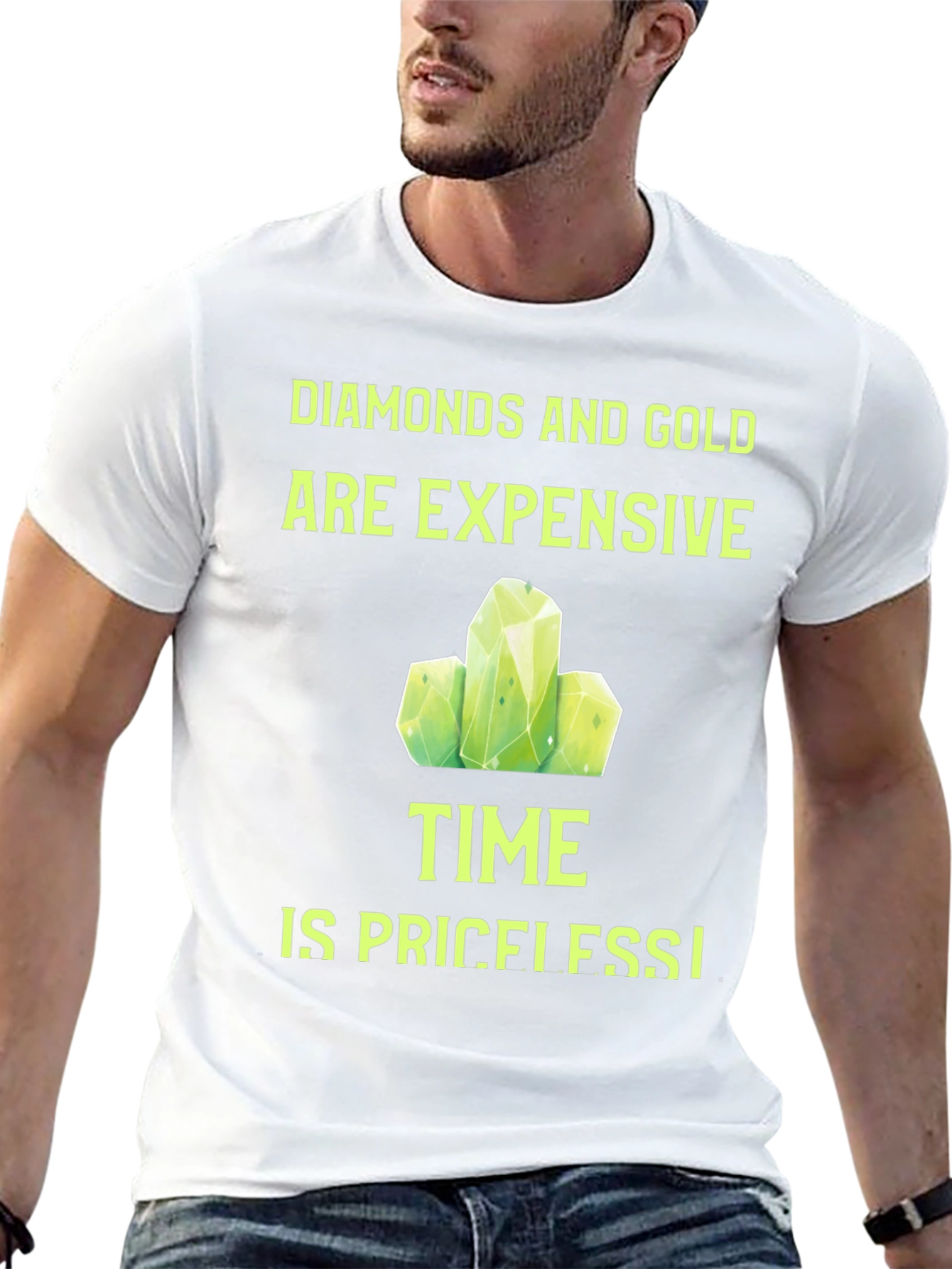 Diamonds and Gold T-Shirt - Time is Priceless!