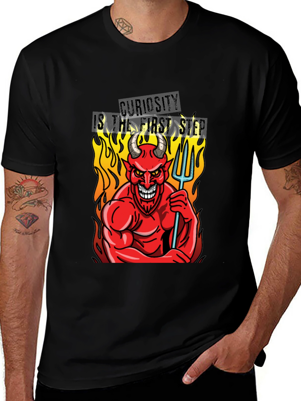 Devil Curiosity T-Shirt - Funny Graphic Tee