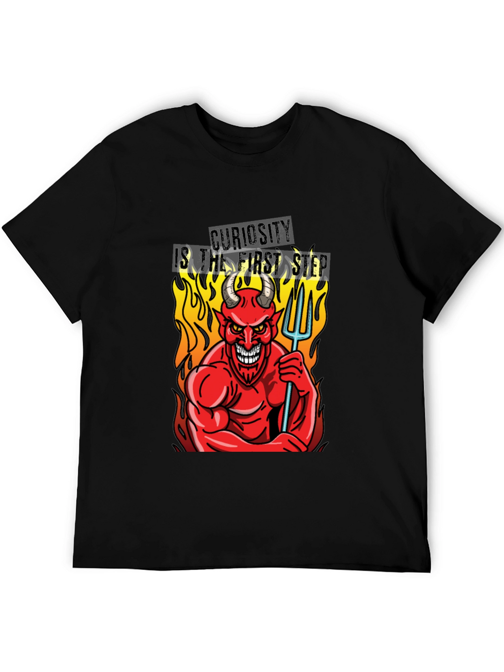 Devil Curiosity T-Shirt - Funny Graphic Tee