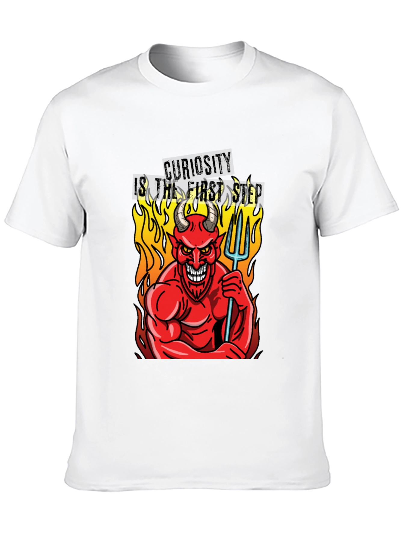 Devil Curiosity T-Shirt - Funny Graphic Tee