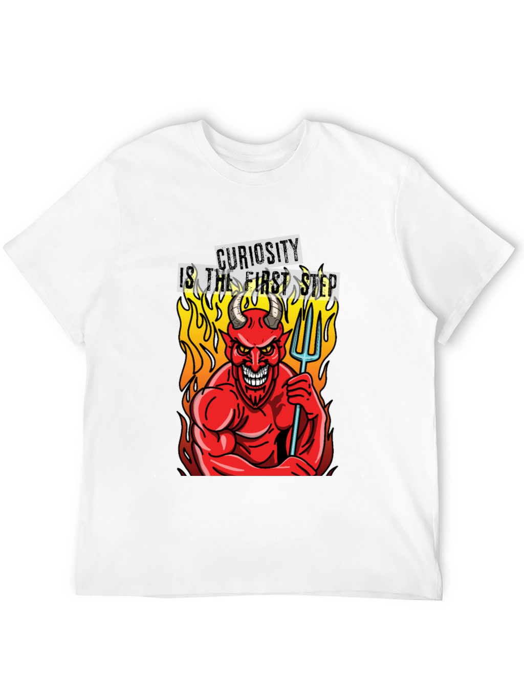 Devil Curiosity T-Shirt - Funny Graphic Tee