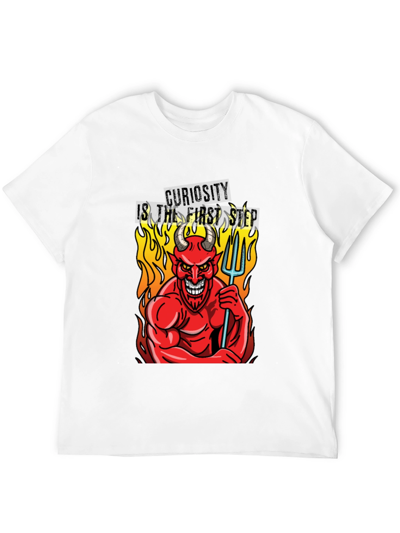 Devil Curiosity T-Shirt - Funny Graphic Tee