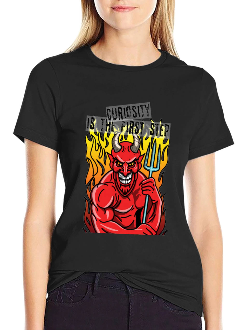 Devil Curiosity T-Shirt - Funny Graphic Tee