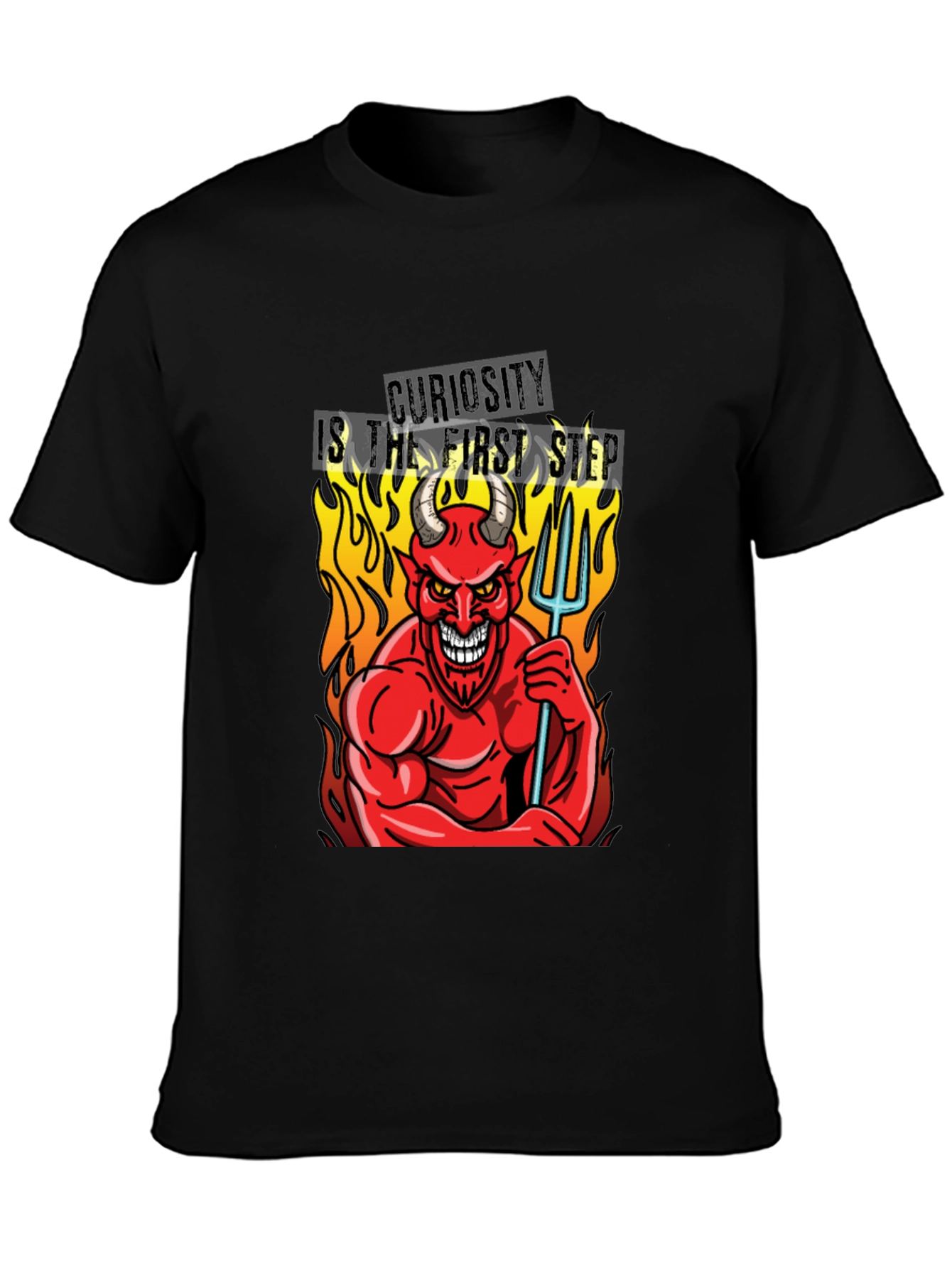 Devil Curiosity T-Shirt - Funny Graphic Tee