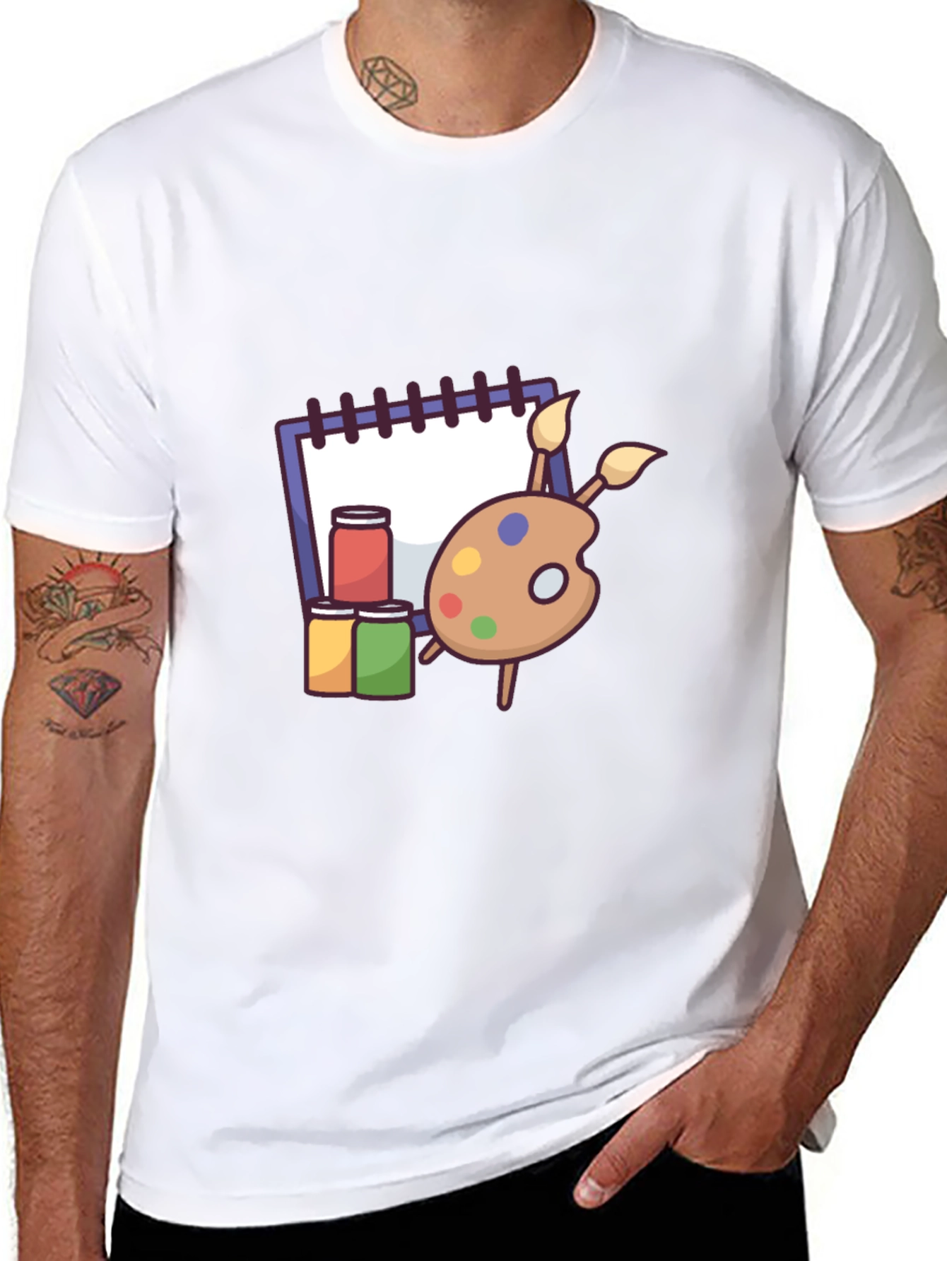 Artist Palette T-Shirt - Creative Style