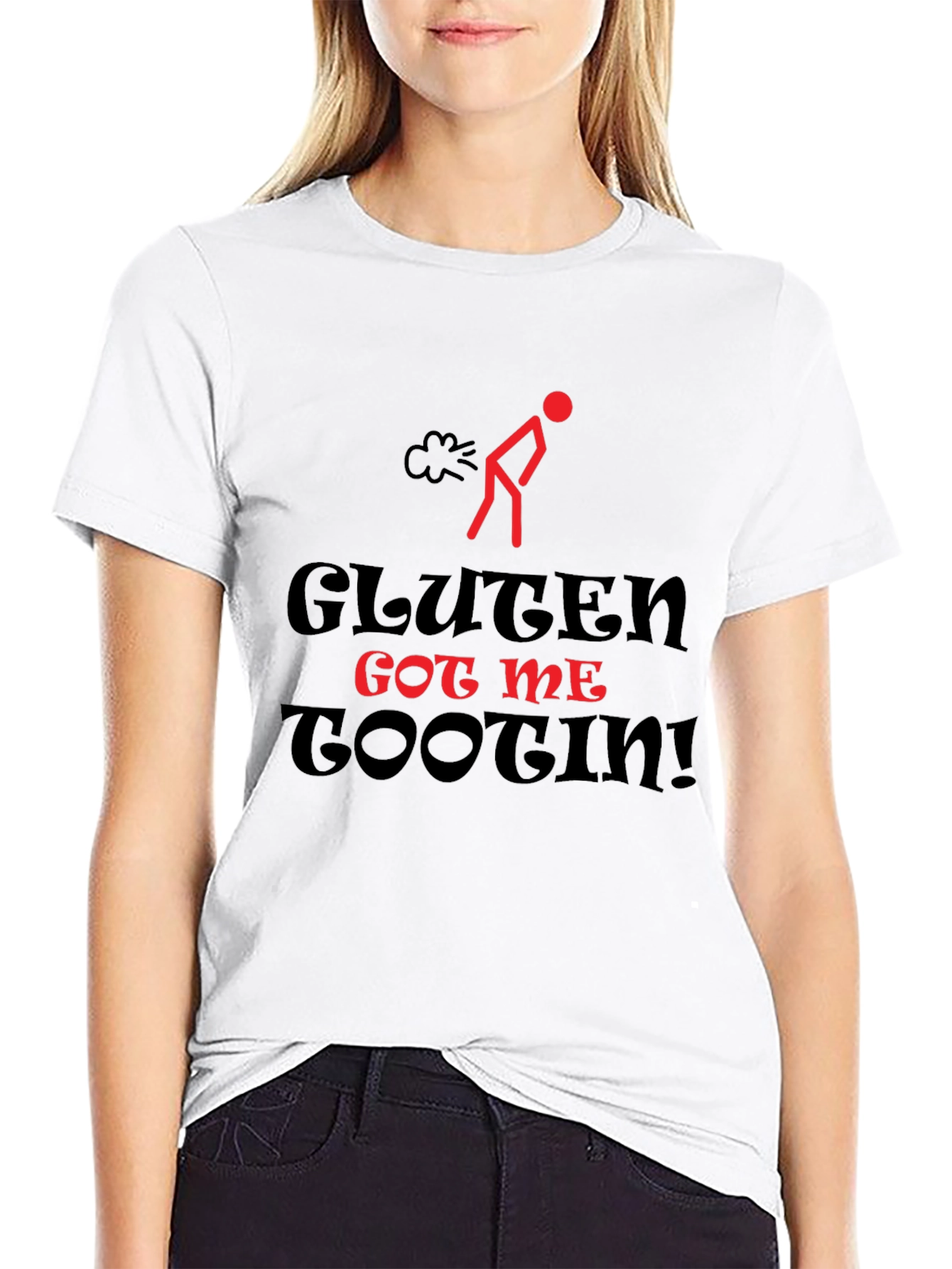 Gluten Got Me Tootin Graphic T-Shirt