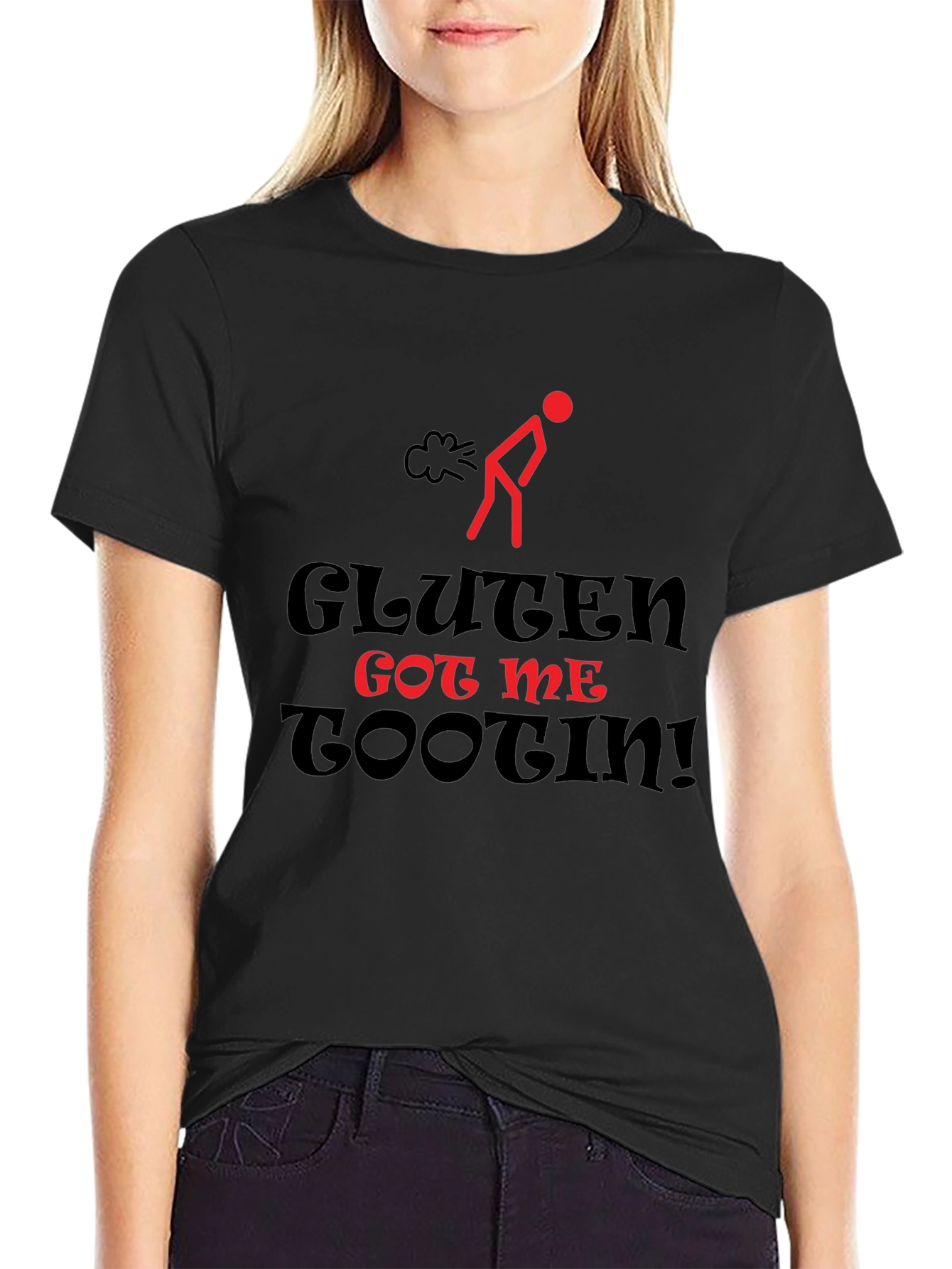 Gluten Got Me Tootin Graphic T-Shirt