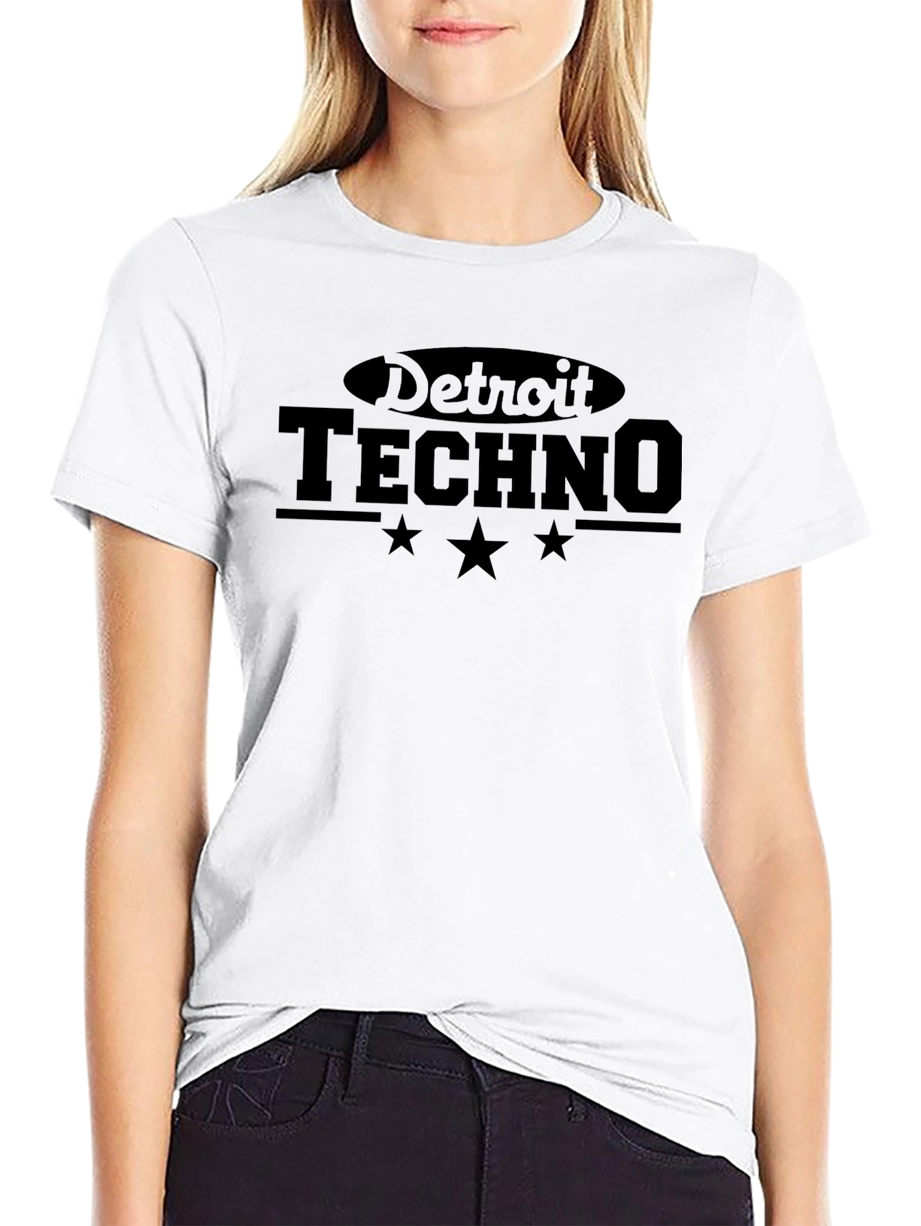 Detroit Techno Graphic Tee - Unisex Black T-Shirt