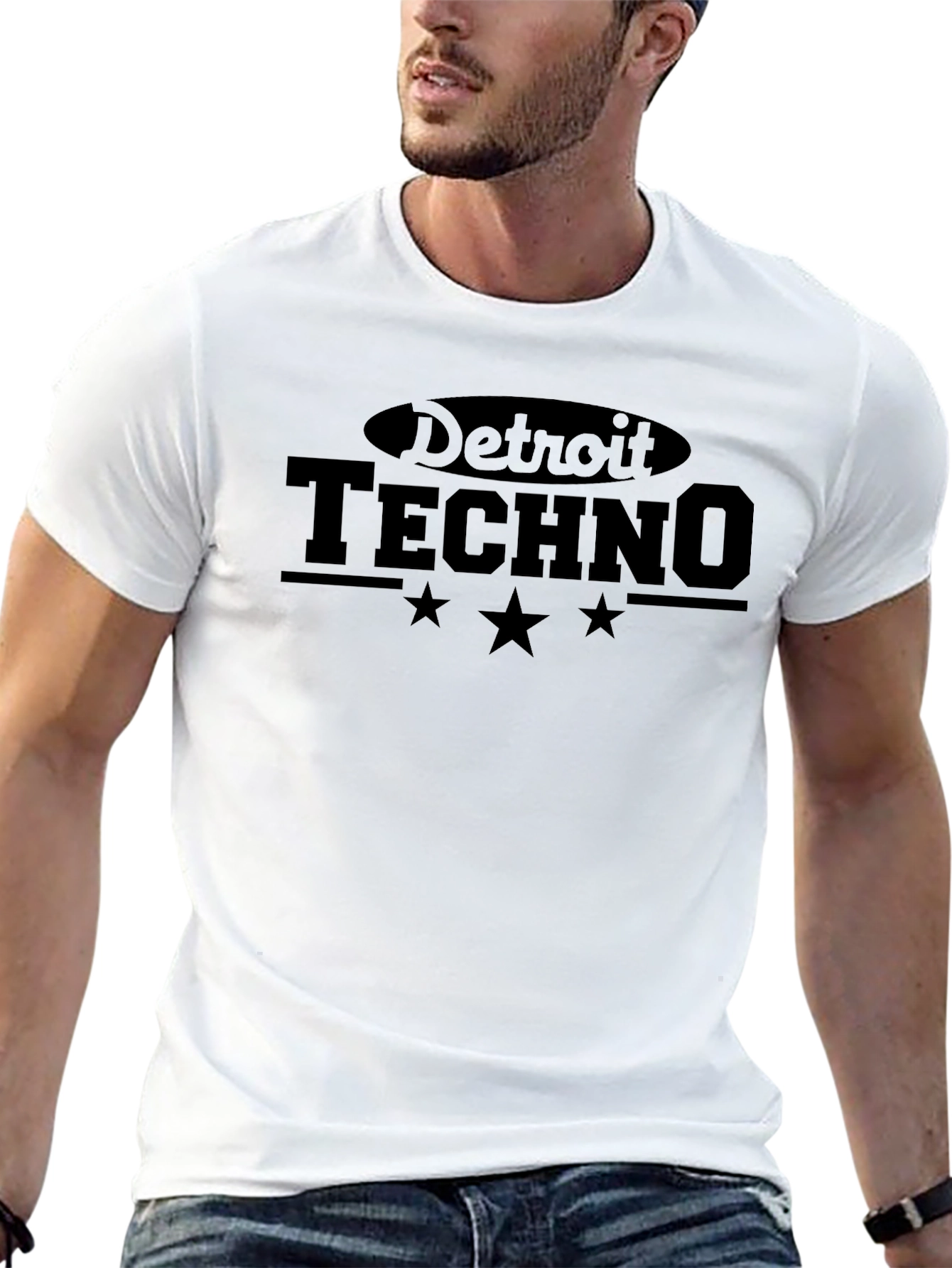 Detroit Techno Graphic Tee - Unisex Black T-Shirt