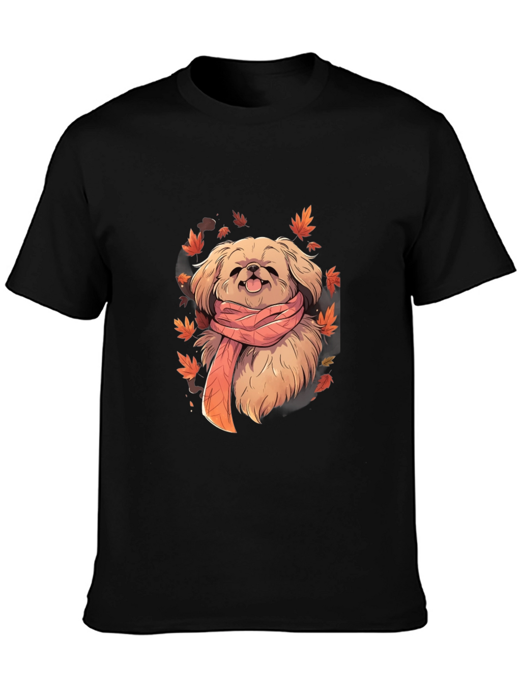 Dog in Scarf Graphic Tee