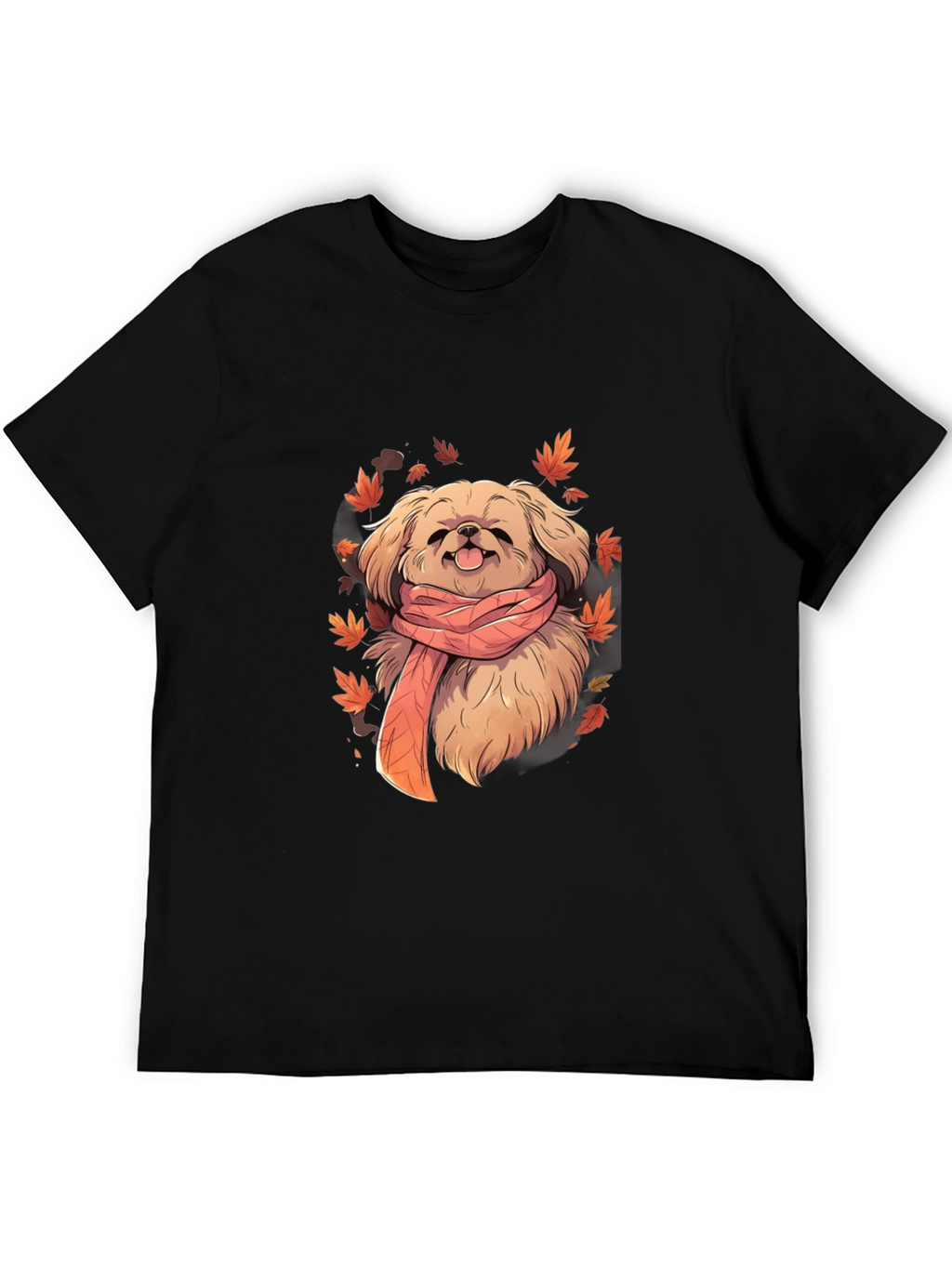 Dog in Scarf Graphic Tee
