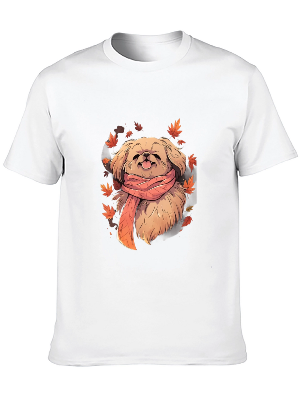Dog in Scarf Graphic Tee