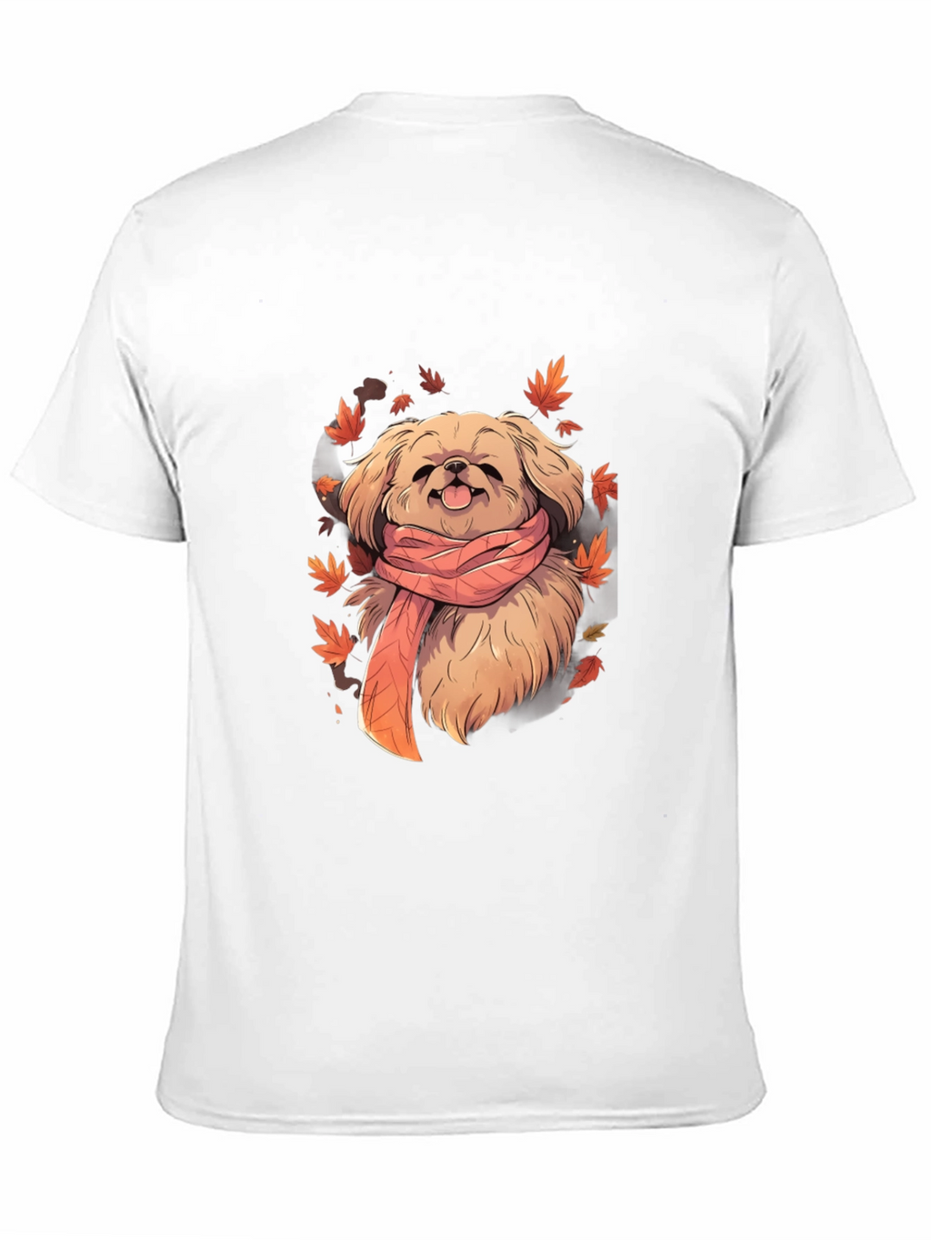 Dog in Scarf Graphic Tee