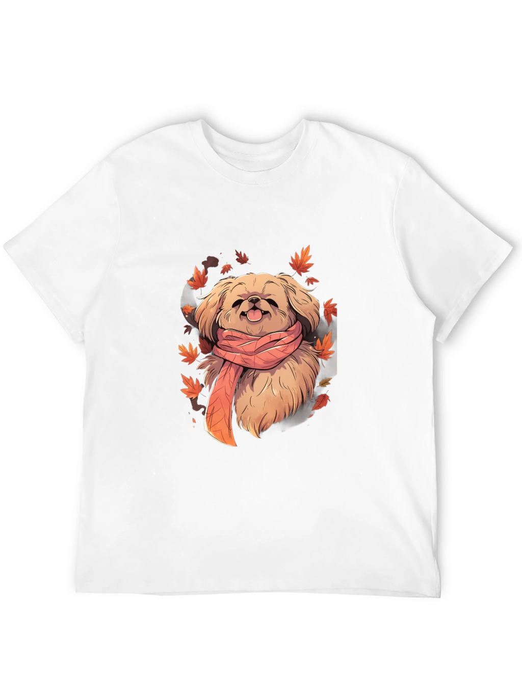 Dog in Scarf Graphic Tee